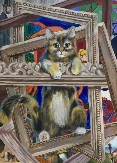 Конкурс рисунков школьников «Портрет Эрмитажного кота».